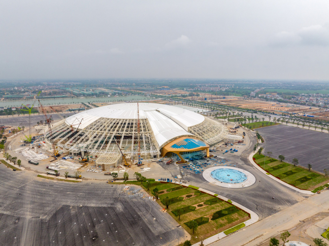 Tiến độ xây dựng triển lãm The Grand Expo (Vinhomes Global Gate) mới nhất