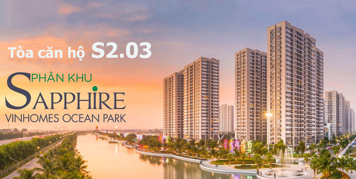 Tòa S2.03 The Sapphire 2 Vinhomes Ocean Park