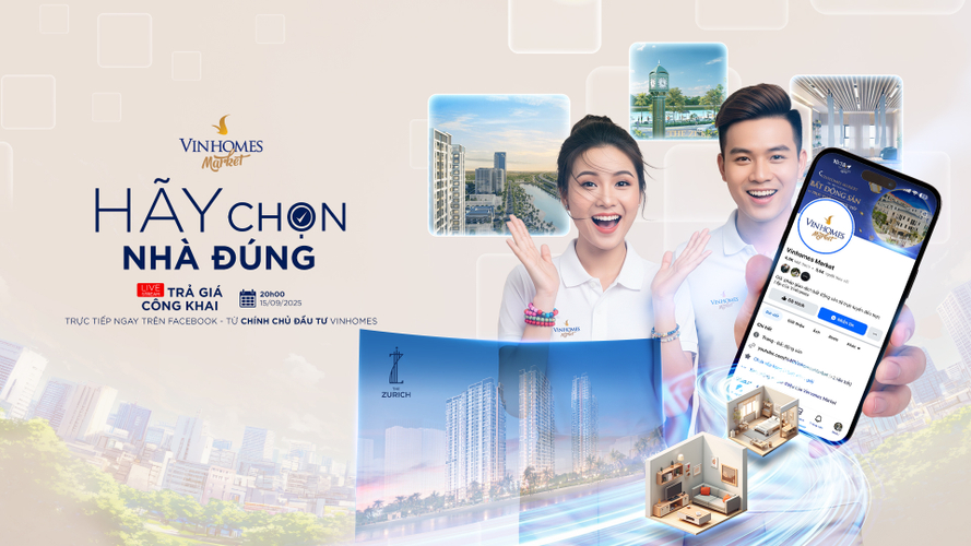 Livestream “Trả Giá BĐS Vinhomes”: Cơ hội mua nhà giá tốt trực tiếp từ chủ đầu tư
