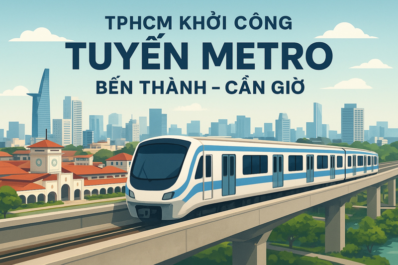 Tuyến metro Bến Thành - Cần Giờ sẽ khởi công trong 1 tháng nữa