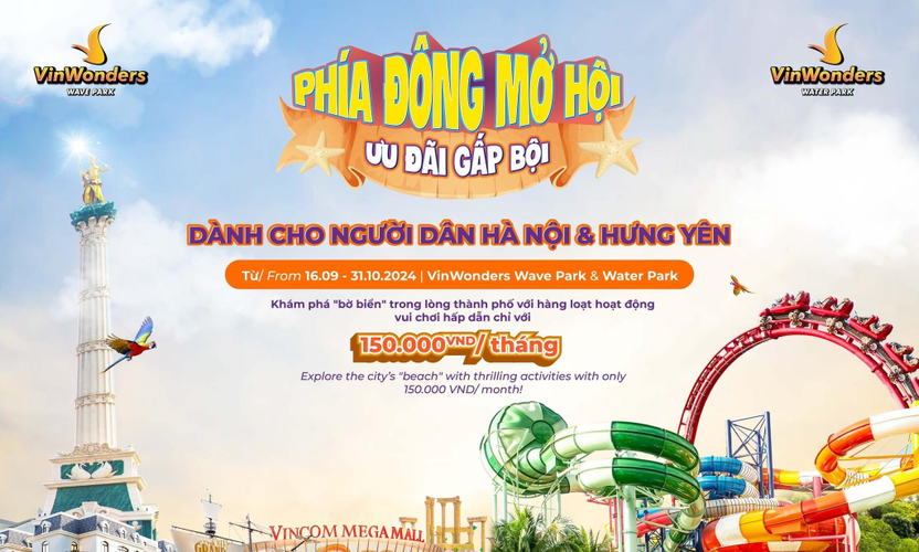 Trải Nghiệm Giải Trí Đỉnh Cao Tại VinWonders Wave Park & Water Park Cùng Ưu Đãi Hấp Dẫn