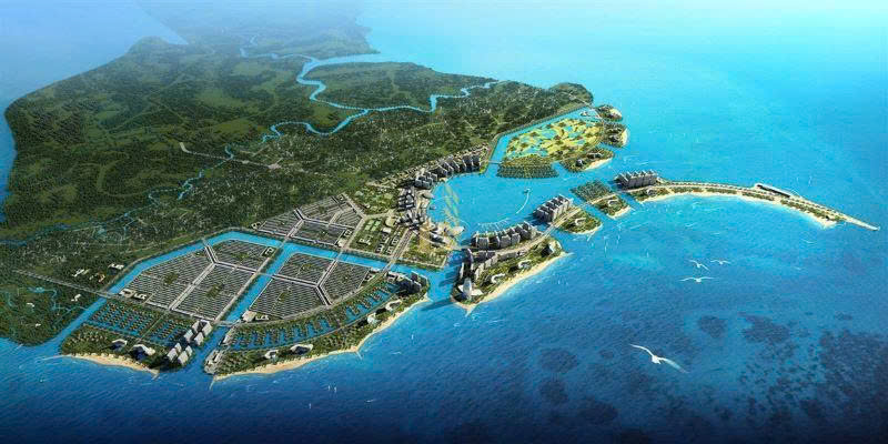 Tiến độ xây dựng dự án lấn biển Vinhomes Green Paradise (9/2025)