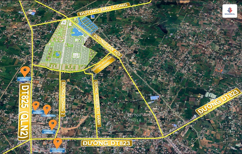 Vị trí dự án Vin Green City.
