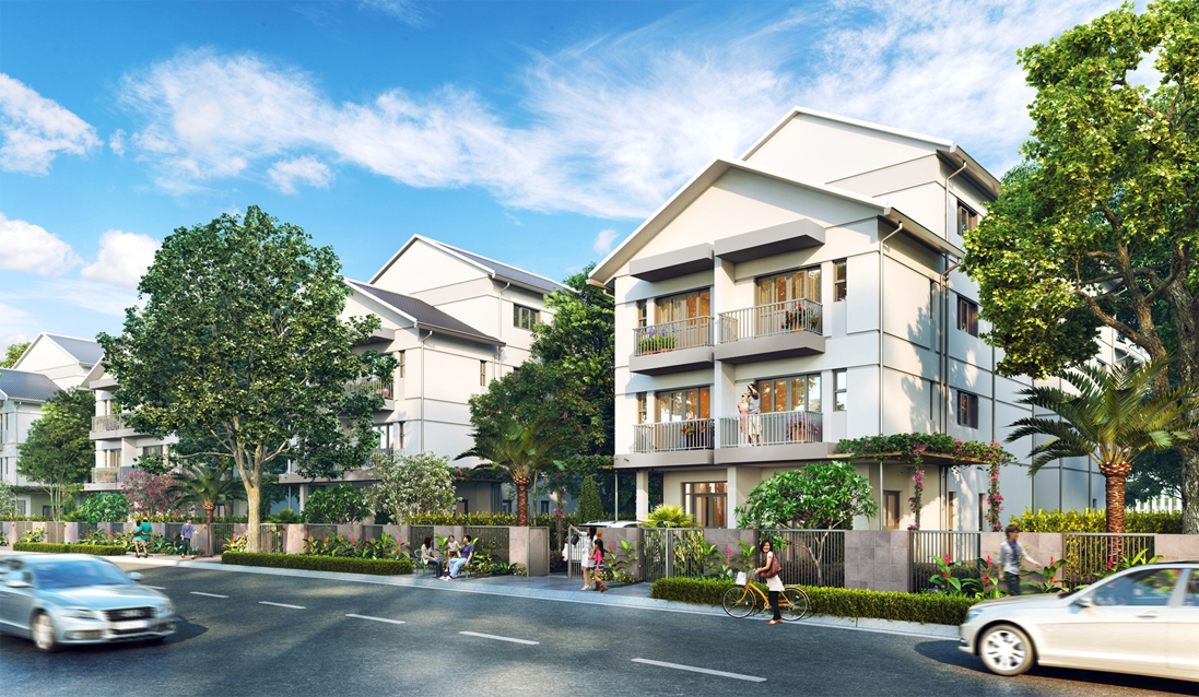 Mẫu nhà liền kề đẹp, hiện đại