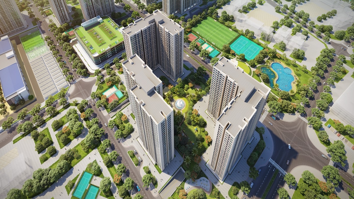 Phối cảnh tòa S1.05 The Sapphire 1 Vinhomes Ocean Park