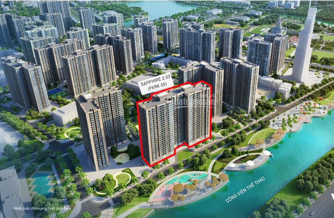 Phối cảnh vị trí tòa S2.03 The Sapphire 2 Vinhomes Ocean Park