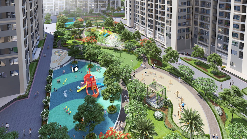 Phối cảnh tiện ích căn hộ S2 09 Vinhomes Ocean Park