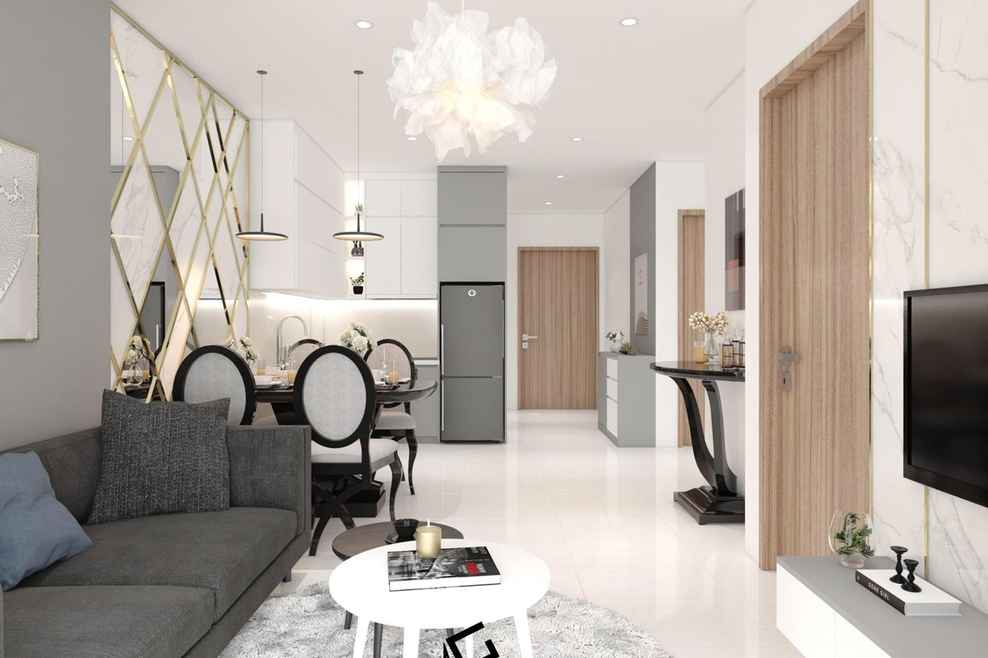 Thiết kế căn hộ S2 15 Vinhomes Ocean Park