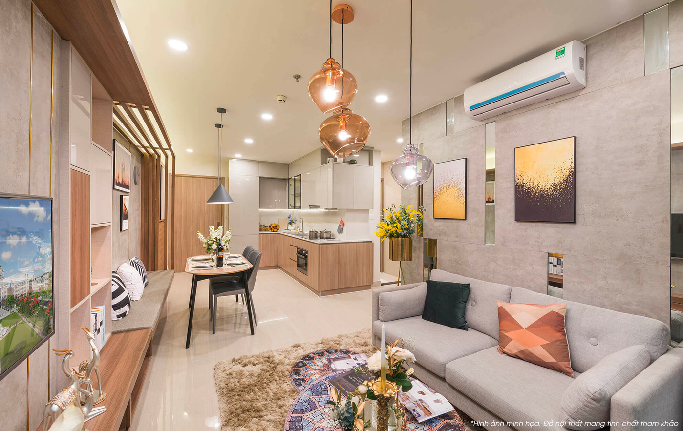 Xu hướng nội thất phong cách hiện đại mang hơi thở đương đại, tinh tế (Nguồn: Vinhomes)