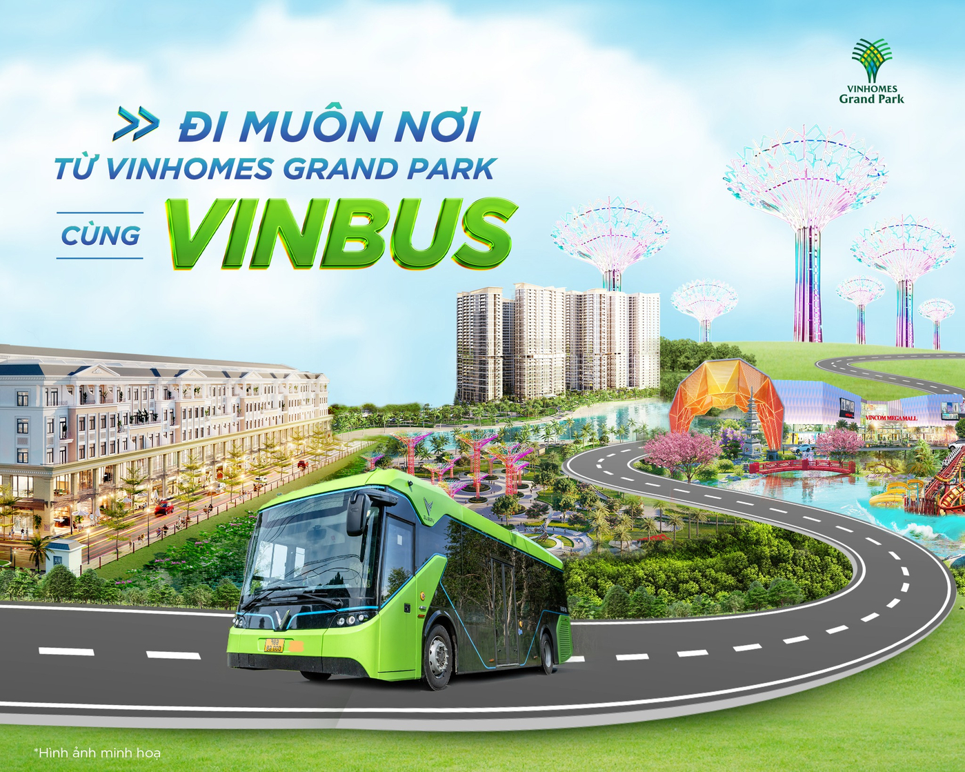 Với hệ thống giao thông công cộng, cư dân tại Vinhomes Grand Park có thể di chuyển dễ dàng đến nhiều địa điểm như TTTM, các trường đại học, sân bay, công viên...