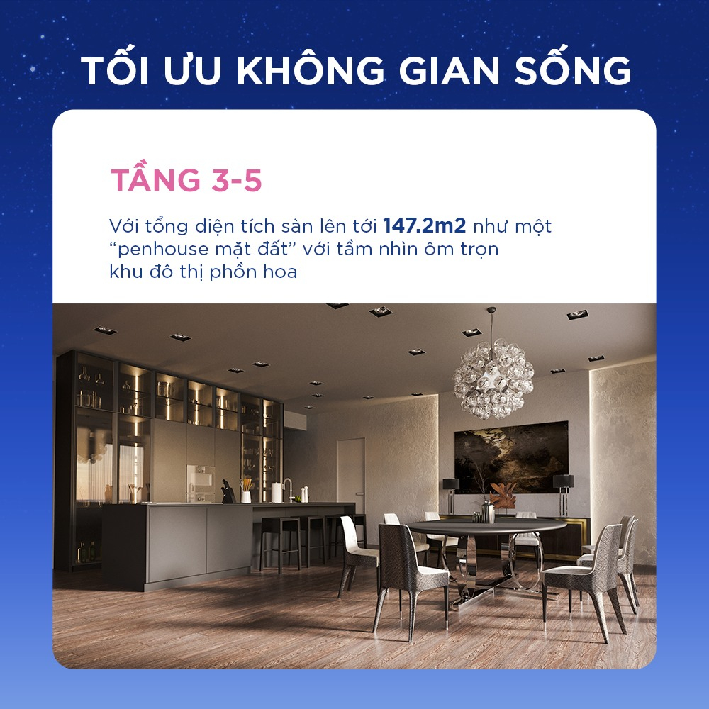 Gia chủ có thể tối ưu không gian sống & không gian kinh doanh khi sở hữu nhà phố tại Vinhomes Global Gate