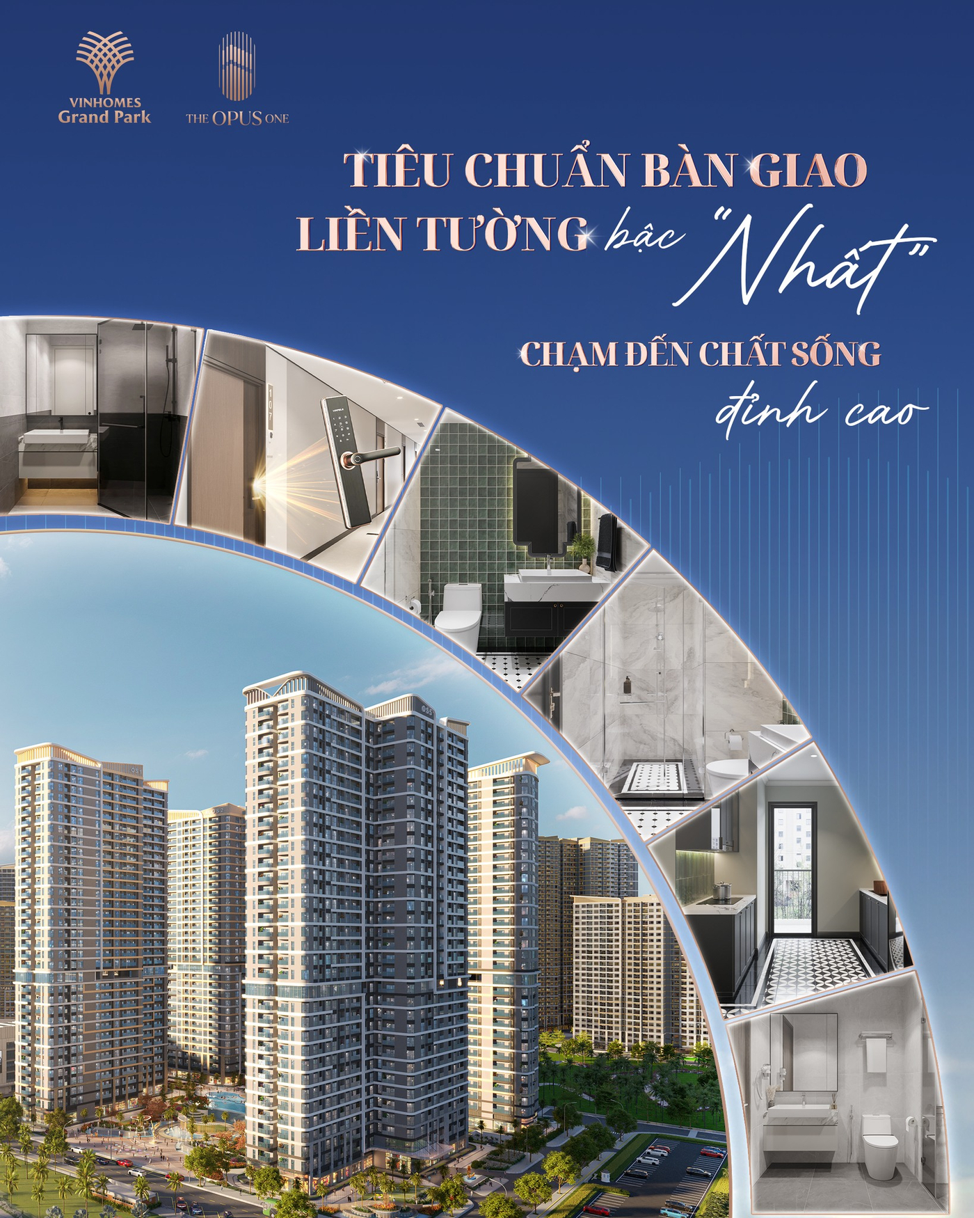 The Opus One sở hữu tiêu chuẩn bàn giao liền tường cao cấp