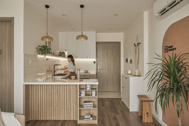 Dù là căn hộ chung cư nhỏ gọn hay biệt thự rộng rãi, phong cách Japandi đều có thể áp dụng hiệu quả (Nguồn ảnh: Sưu tầm)