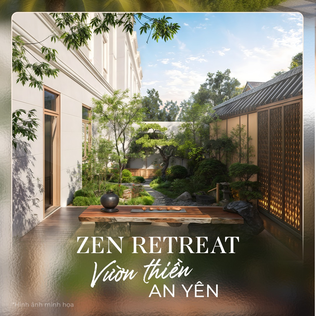 Phong cách Zen Retreat mang đến một không gian an yên, tĩnh lặng, nơi gia chủ có thể tìm lại sự cân bằng và thư thái trong tâm hồn.