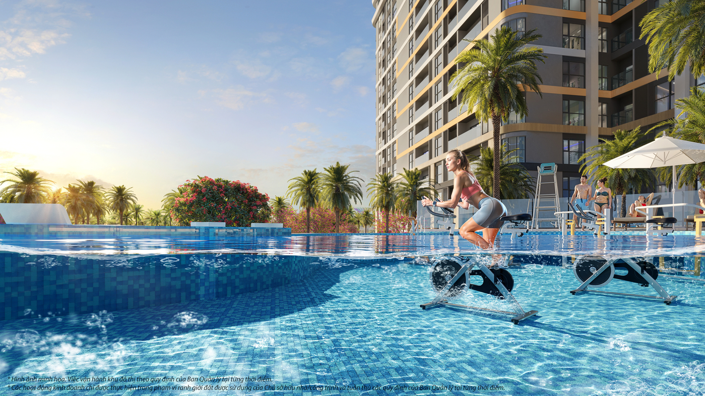 Aqua Gym - Sự kết hợp hoàn hảo giữa thể thao và giải trí dành cho cư dân tại The Opus One