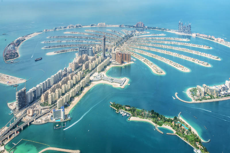 Palm Jumeirah - Một đô thị lấn biển đẳng cấp của Dubai (Ảnh: Sưu tầm)