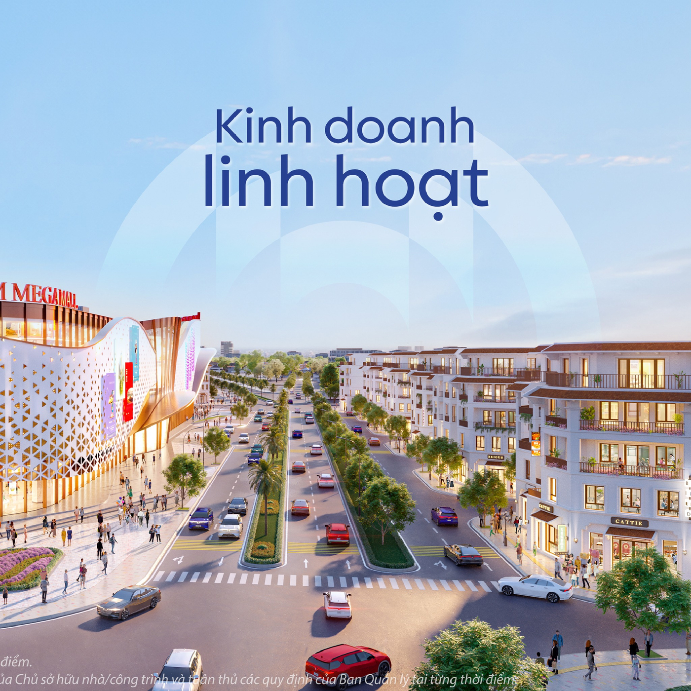 Phối cảnh nhà phố khu Cát Tường - Vinhomes Global Gate (Cổ Loa).