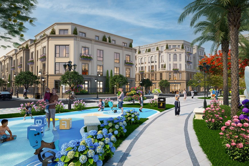 Phối cảnh tiện ích nội khu tại Vinhomes Global Gate.