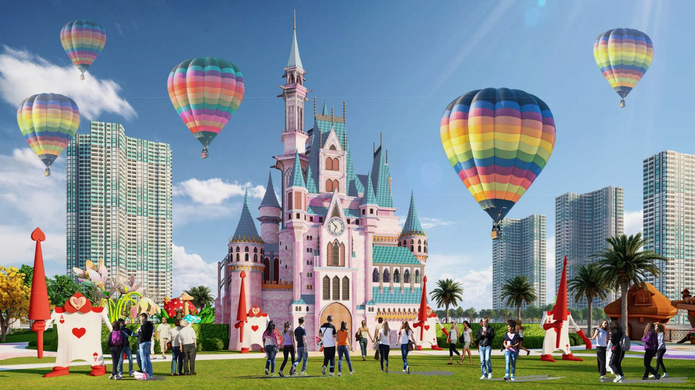 Lấy cảm hứng từ câu chuyện Alice in Wonderland - đây sẽ là nơi con trẻ được đắm chìm trong thế giới cổ tích đa sắc màu.