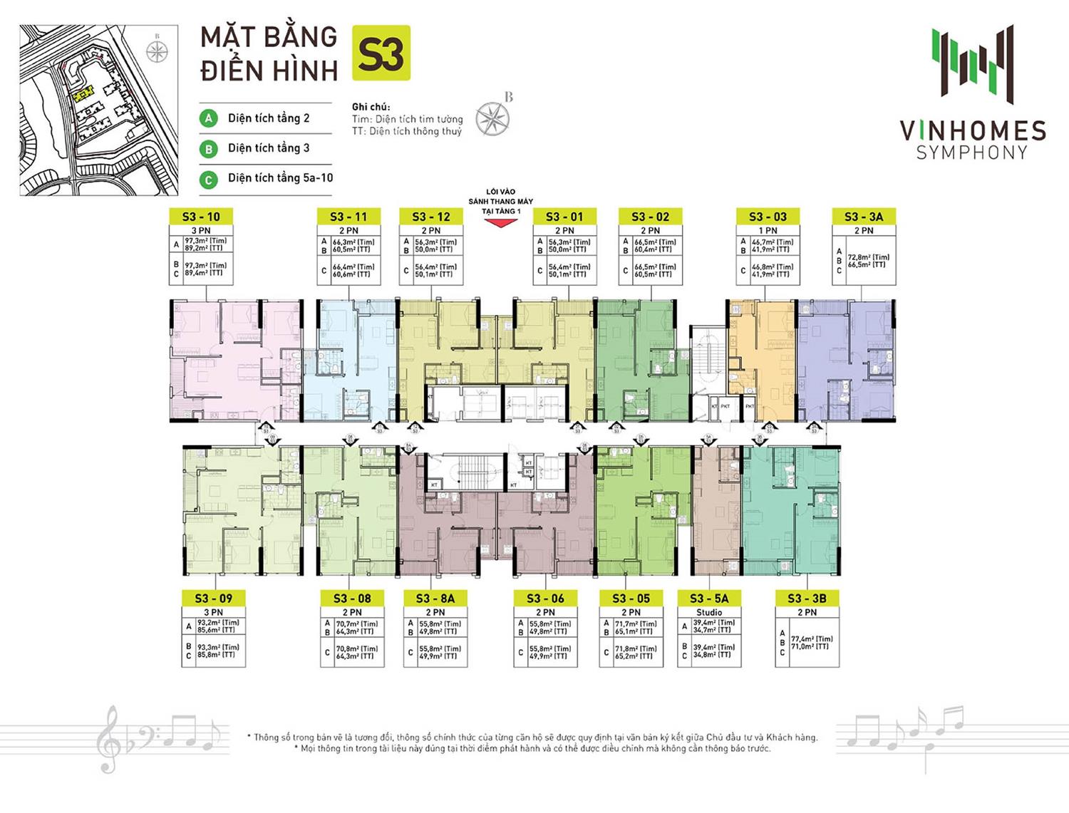 Mặt bằng tầng Vinhomes Symphony