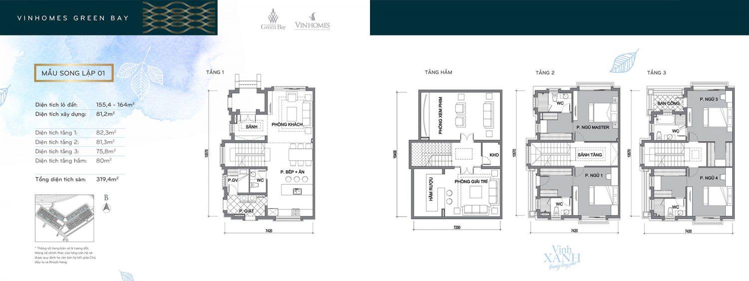 Thiết kế Vinhomes Green Bay