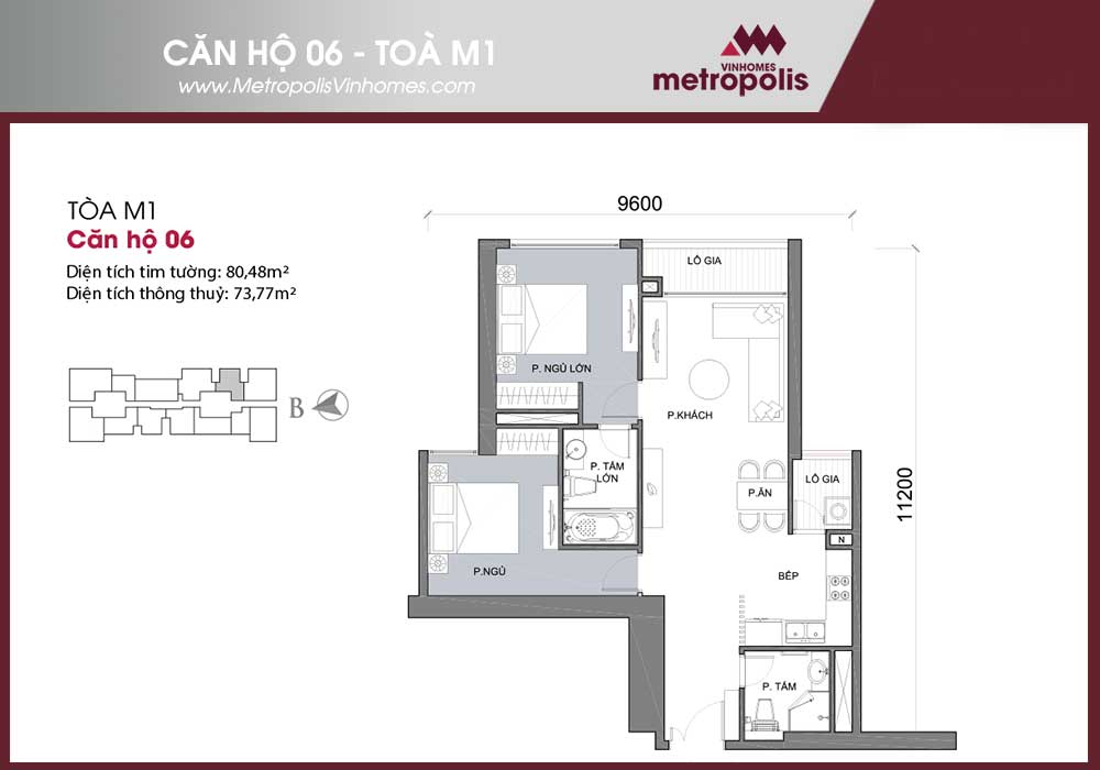 Thiết kế căn hộ Vinhomes Metropolis