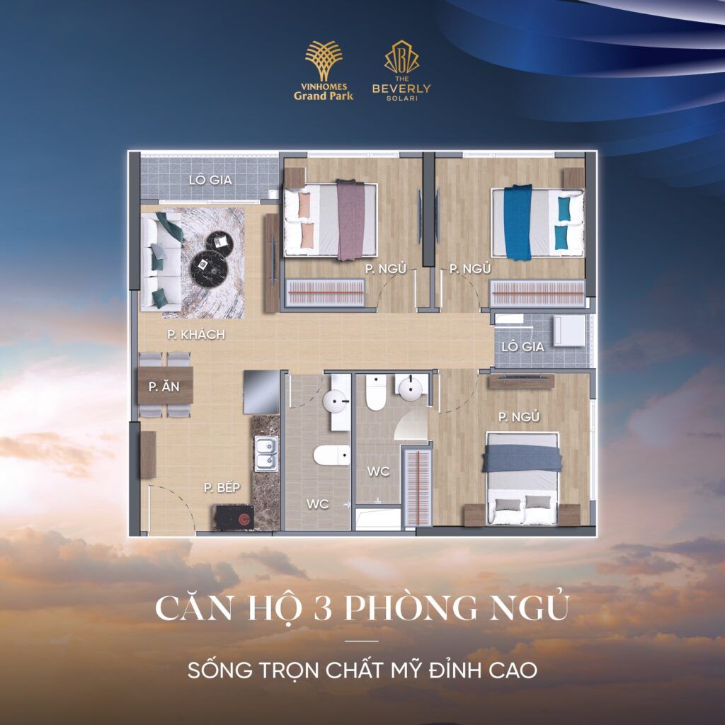 Thiết kế căn hộ The Beverly Solari