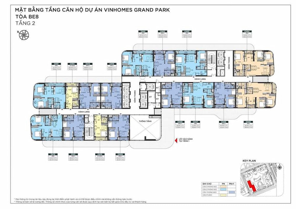 Mặt bằng tầng The Beverly