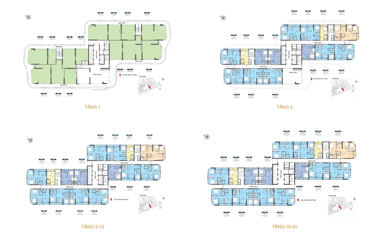 Mặt bằng tầng The Beverly