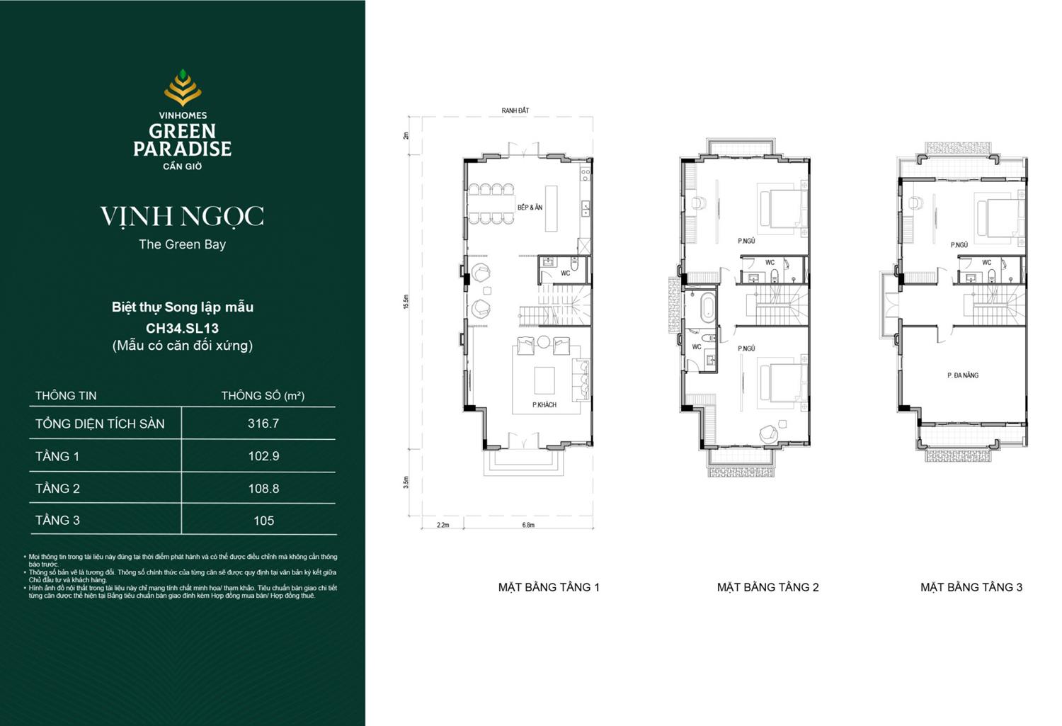 Mặt bằng các phân khu Vinhomes Green Paradise