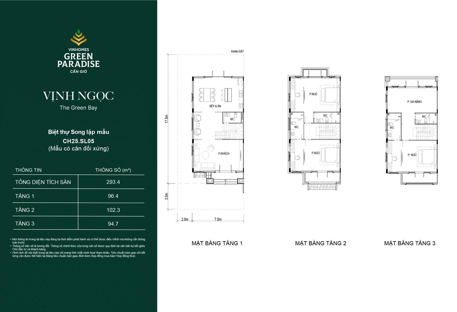 Mặt bằng các phân khu Vinhomes Green Paradise
