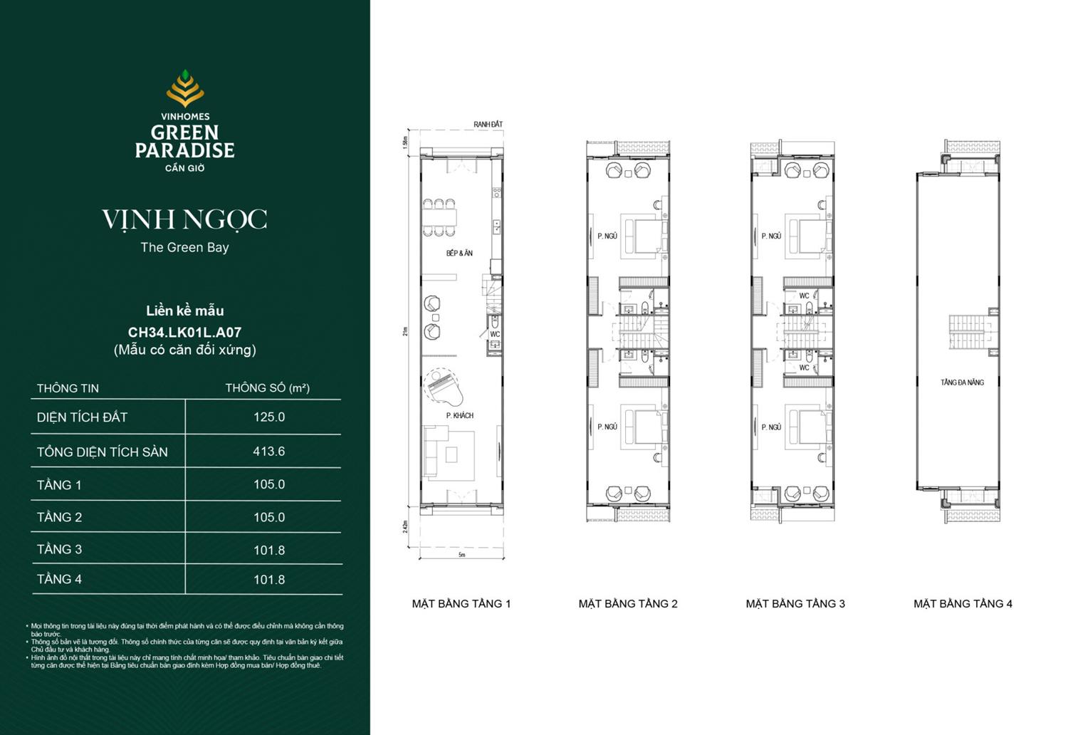 Mặt bằng các phân khu Vinhomes Green Paradise