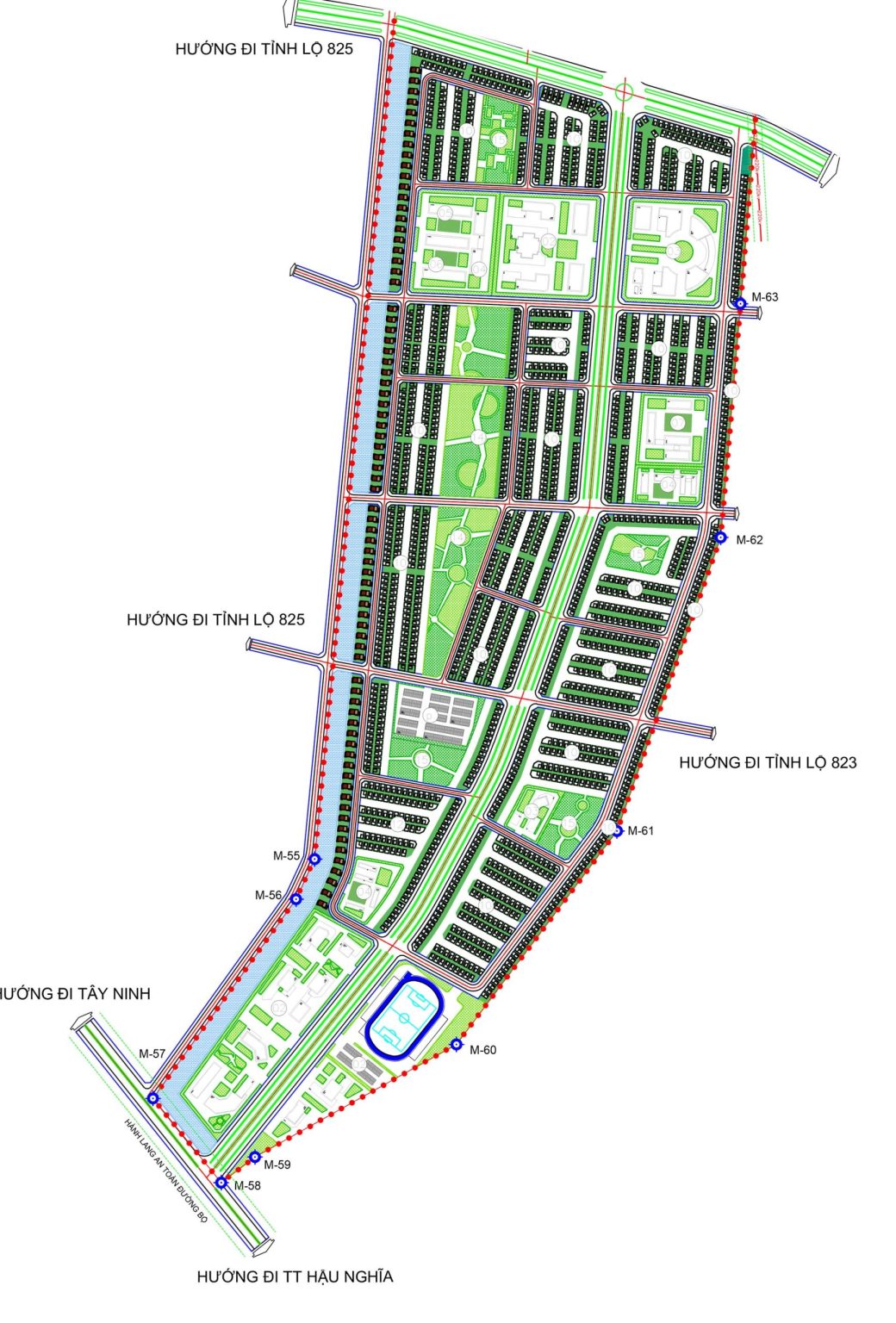 Mặt bằng chi tiết phân khu Vinhomes Tân Mỹ