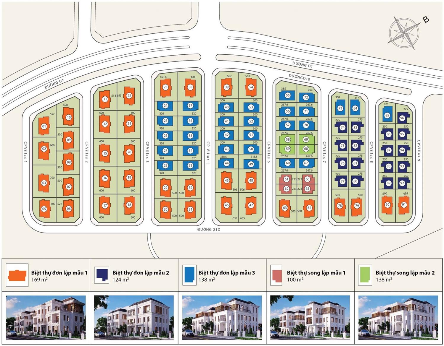 Mặt bằng phân khu Vinhomes Central Park