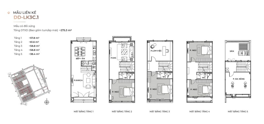 Thiết kế Sản các loại hình sản phẩm Vinhomes Ocean Park 2