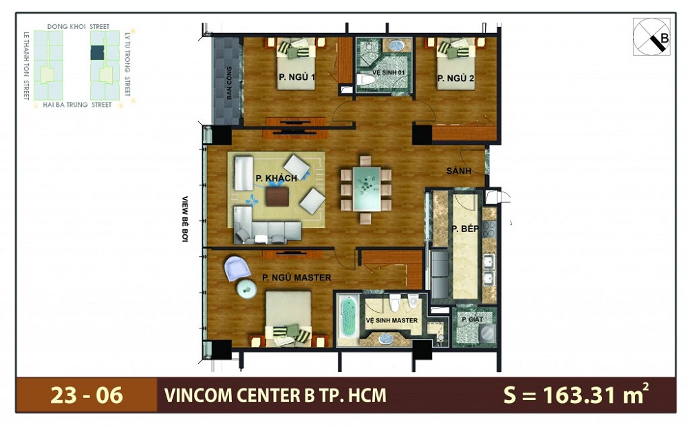 Thiết kế căn hộ Vinhomes Đồng Khởi
