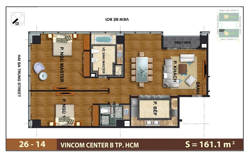 Thiết kế căn hộ Vinhomes Đồng Khởi