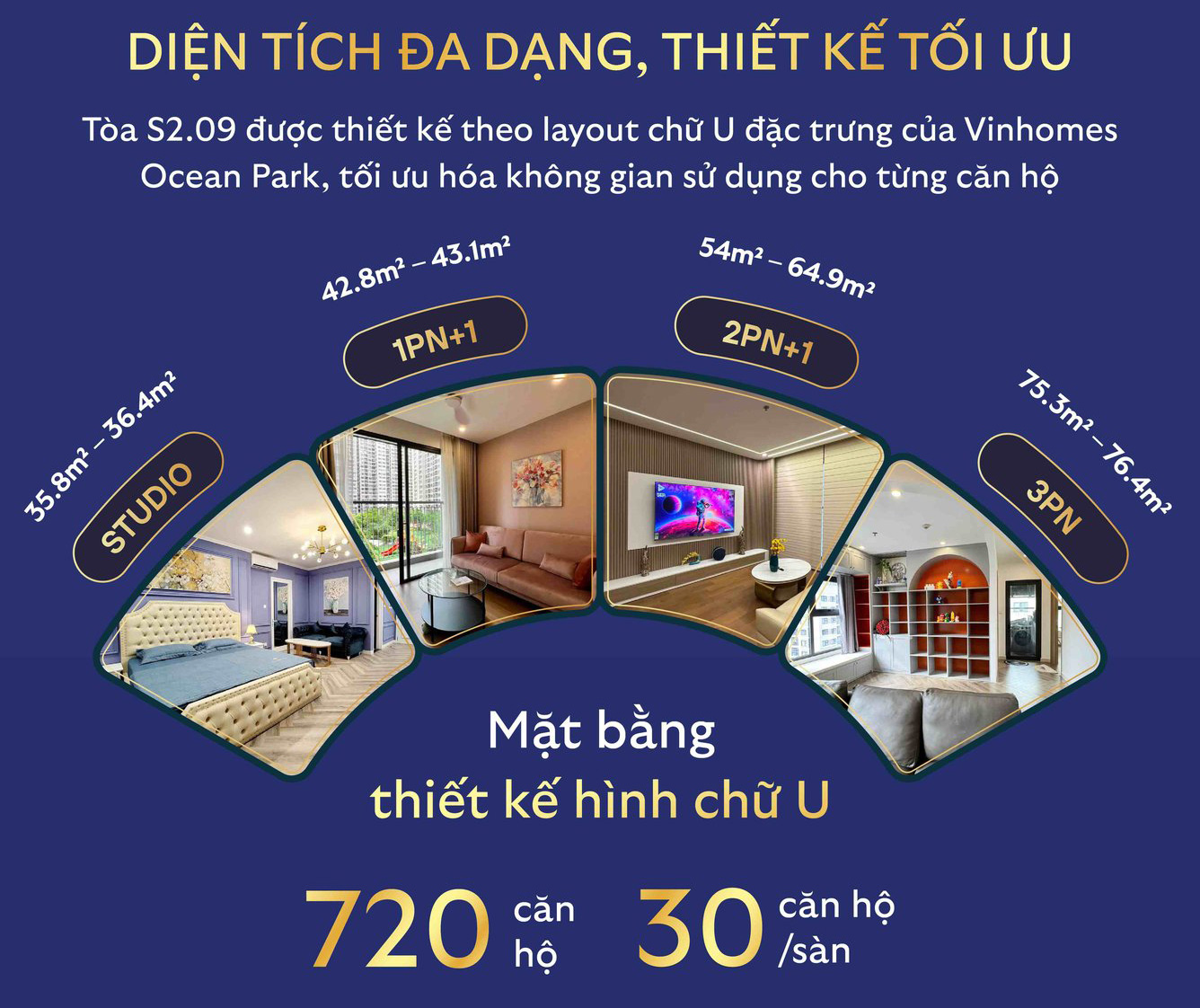 Thiết kế căn hộ S2.09 The Sapphire 2