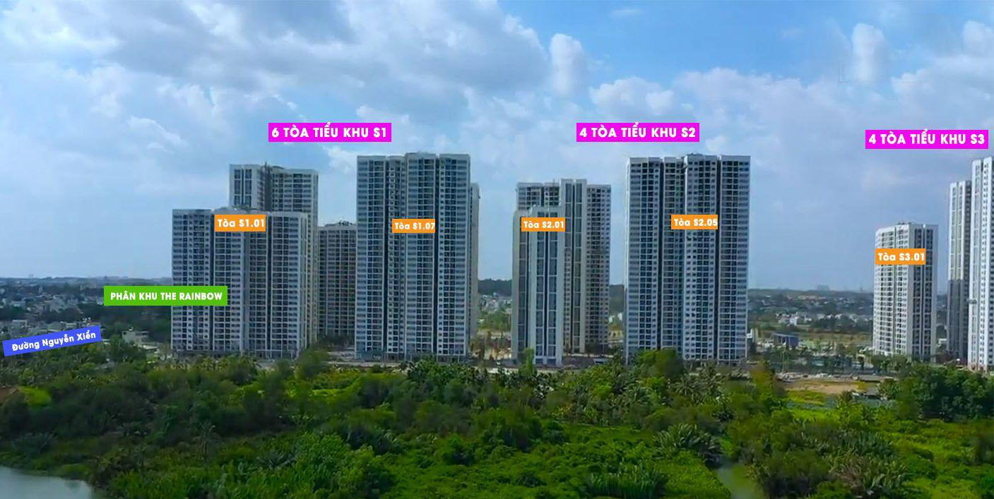 Ảnh thực tế tòa S3.01 phân khu The Rainbow - Vinhomes Grand Park Quận 9