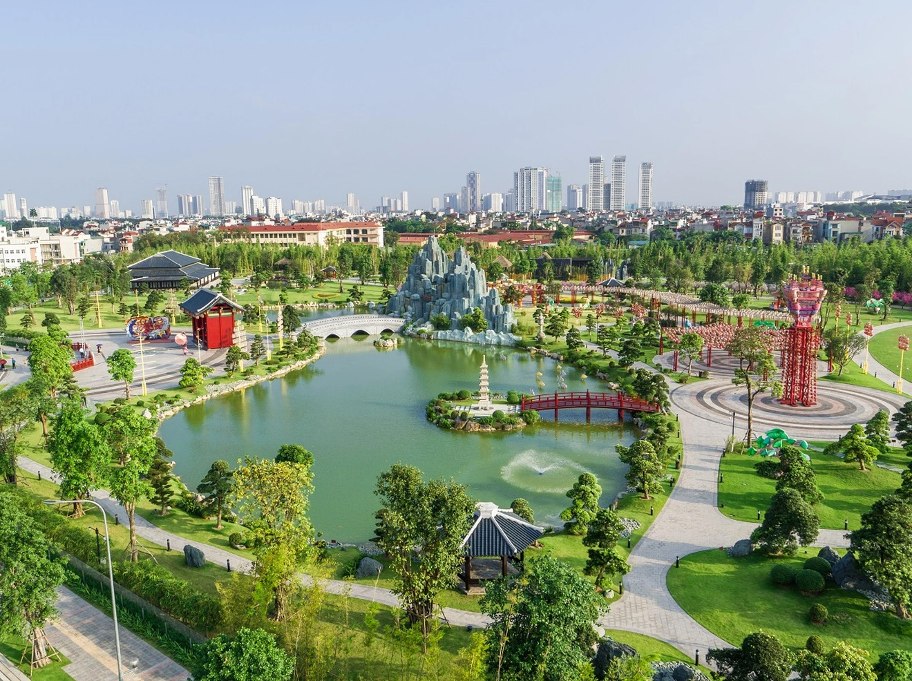Phối cảnh tiện ích công viên Nhật Bản Zen Park