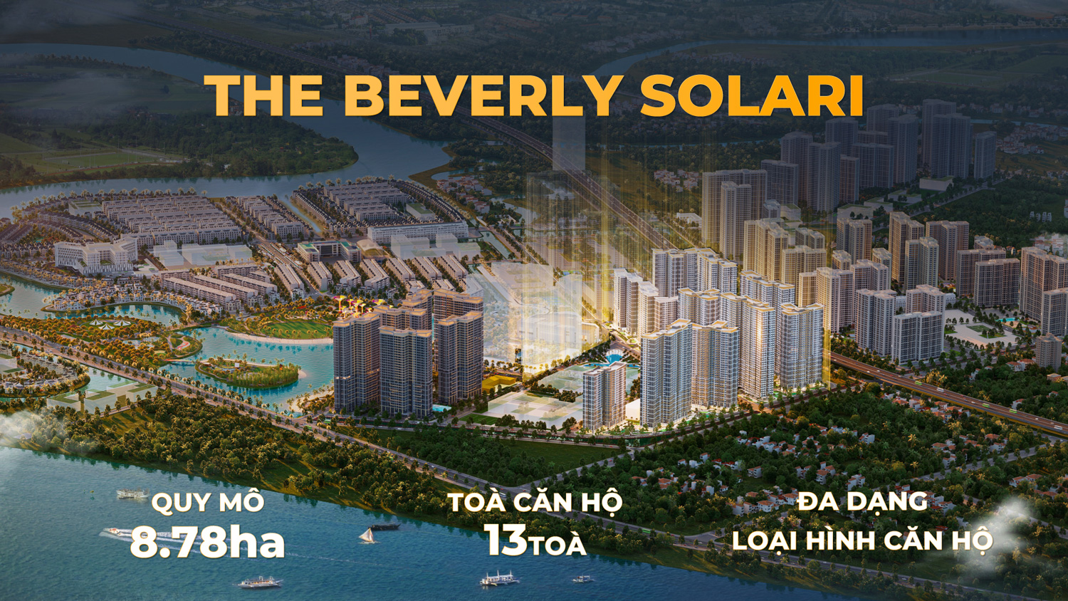 Phối cảnh tổng thể phân khu The Beverly Solari - Vinhomes Grand Park