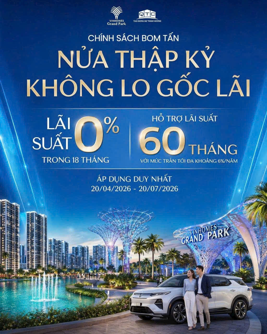 Chính sách mới năm 2026 Hỗ trợ lãi suất 0% lên đến 18 tháng