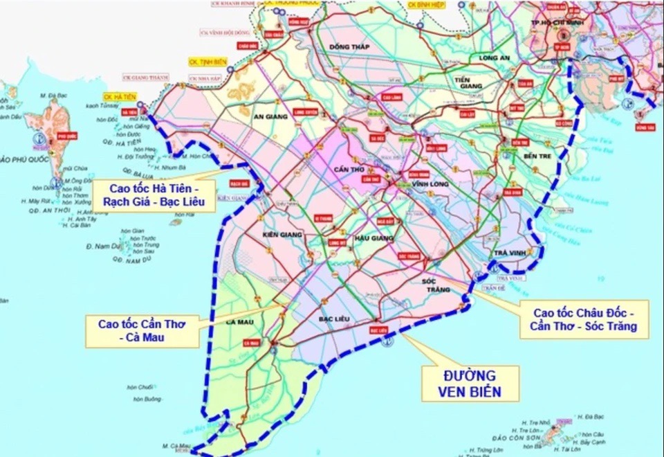 Đường ven biển phía Nam kết nối 9 tỉnh thành