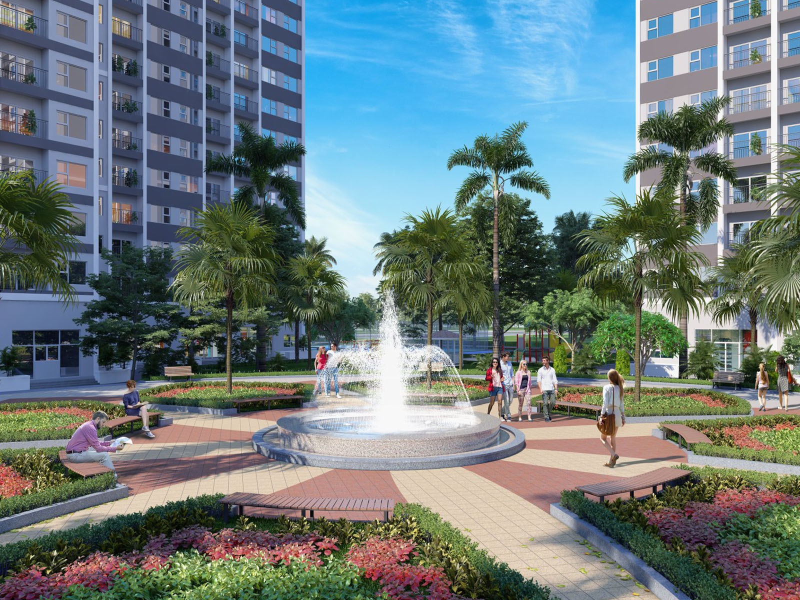 Công viên trung tâm - “trái tim” của dự án Vinhomes New Center Hà Tĩnh