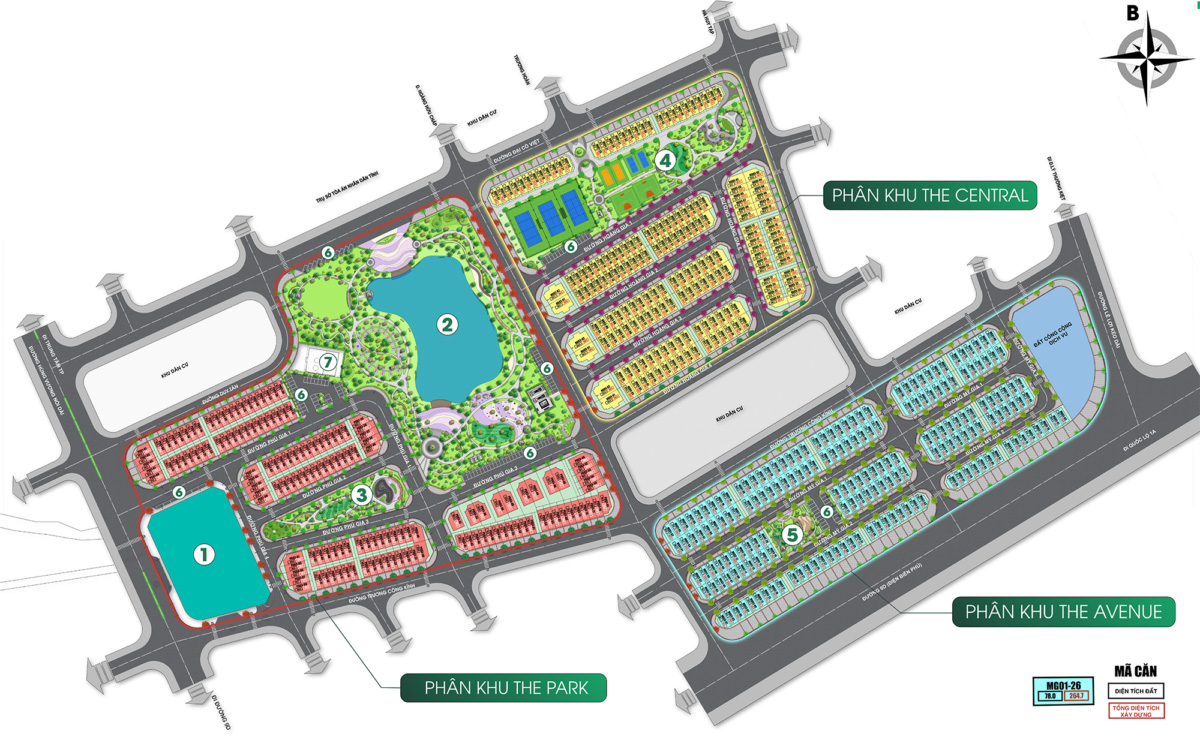 Mặt bằng tổng thể Vincom Shophouse Royal Park Quảng Trị