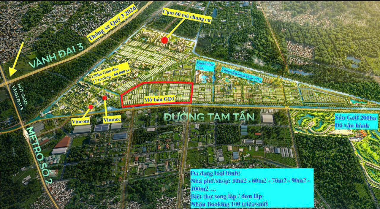 Vị trí mở bán giai đoạn 1 tại dự án Vinhomes Saigon Park