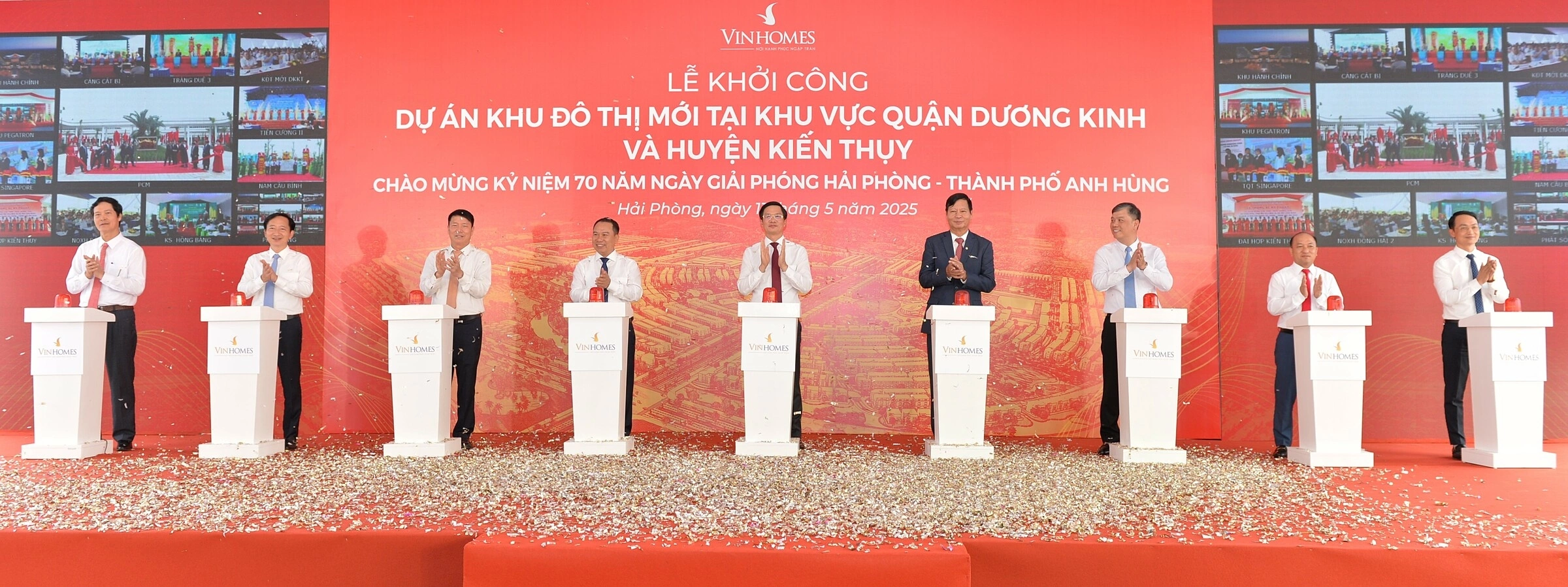 Lễ khởi công dự án Vinhomes Golden City tại Hải Phòng. Ảnh: Vinhomes