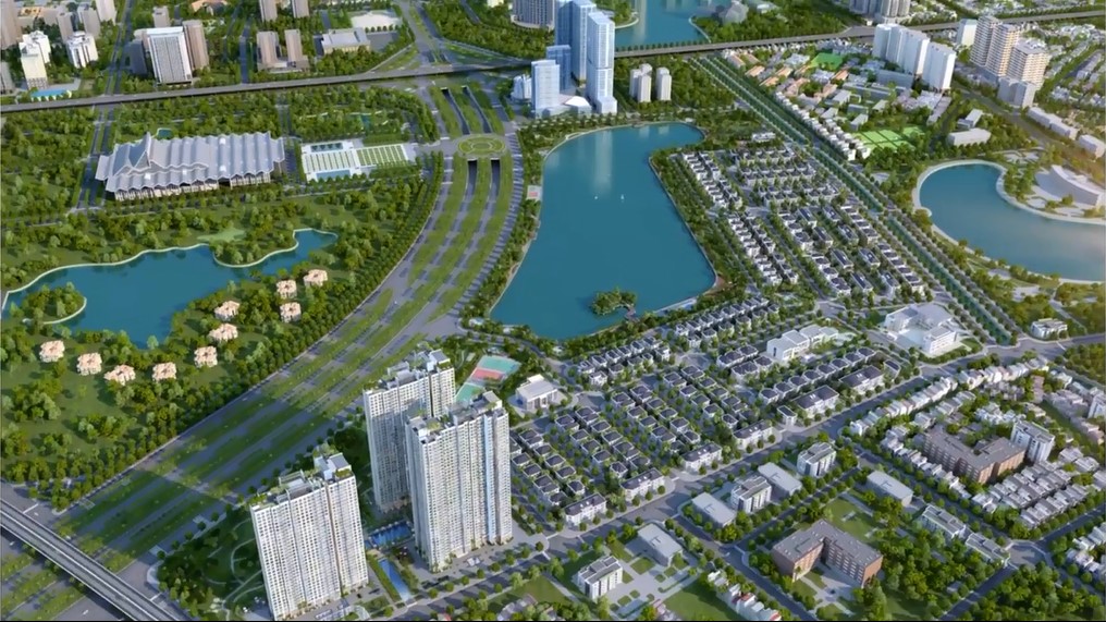 Phối cảnh khu đô thị Vinhomes Green Bay Mễ Trì