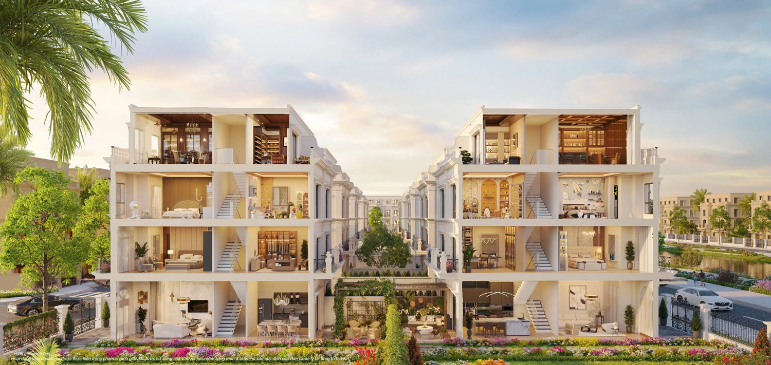Với diện tích từ 120m² đến hơn 250 m², các căn biệt thự tại Vinhomes Wonder City được thiết kế tối ưu cho nhu cầu sống rộng.