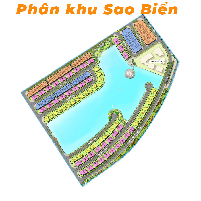 Mặt bằng Phân khu Sao Biển